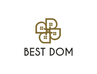 Projekt logo dla firmy best dom | Projektowanie logo